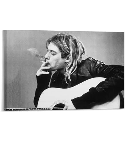 Amazon.co.jp: A4 額付き ポスター カートコバーン Kurt Cobain