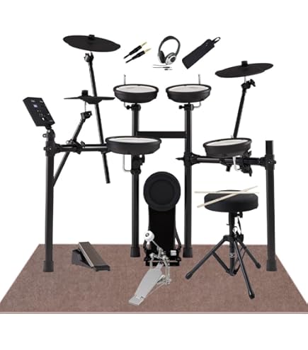 電子ドラム　ツインペダル Amazon.co.jp: Roland TD-07KV Pearlツインペダル付属7点セット 電子