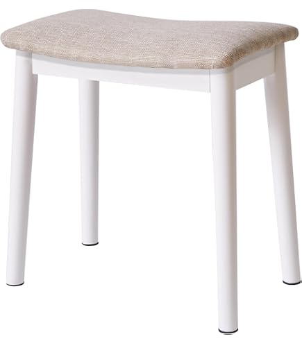 Amazon | クロシオ フランシスカ スツール ホワイト 幅50cm 完成品