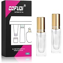 Amazon.co.jp: アトマイザー 10ml 香水スプレーボトル 2本 方形