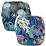 Baby Swim Diapers, Reusable Big One Size Cloth Swimming Diaper, Adjustable Swimwear, Potty Training 