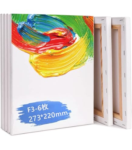 Amazon.co.jp: 【JPart&craft】3D 麻キャンバス S20号 72.7x72.7cm