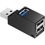 TRkin USBハブ3.0直挿3ポートUSB 3.0ポート1個拡張コンボハブ超小型バス給電USBポート高速データ転送ポータブル機能コンパクトMacBook/iMac/Surface Proなどのノートパソコンと他の互換性のあるUSBハブ遠隔オフィス