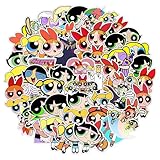 50枚 パワーパフガールズステッカー ステッカー セットステッカー 防水 セットステッカー 可愛い 写真シール グッズ 漫画ご褒美シール DIY 素材 スーツケース ギター 車 自転車 水筒 スケート パソコン 子供 学生 ギフト 誕生日 プレゼント 贈り物に適用 スタイル 8