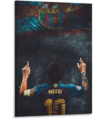 サッカー　メッシ　バルサ　特大ポスター Amazon.co.jp: FCバルセロナのリオネル・メッシ選手が通算600