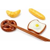 箸置き 4個セット かわいい 陶器 おしゃれ 箸休め カトラリーレスト 食卓小物 ギフト (パン)