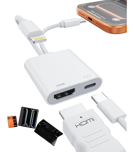Amazon.co.jp: iPhone デジタル AV アダプター 1080P HD ビデオ同期