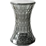 ストーン スツール 円形 リプロダクト 北欧 クリスタルスツール ジェネリック家具 直径30×高さ46cm マルセル・ワンダース ブラック