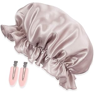 [Amazon限定ブランド] Silknight(シルクナイト)ナイトキャップ シルク 100% ロングヘア L (アッ…