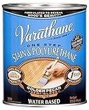 Rust-Oleum 239580H Varathane Water Based Stain and Polyurethane, Quart, Golden Pecan [並行輸入品]