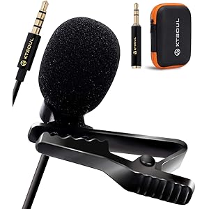 クリップマイク コンデンサーマイク ピンマイク 高音質 スマホマイク iPhone iPad android パソコン…