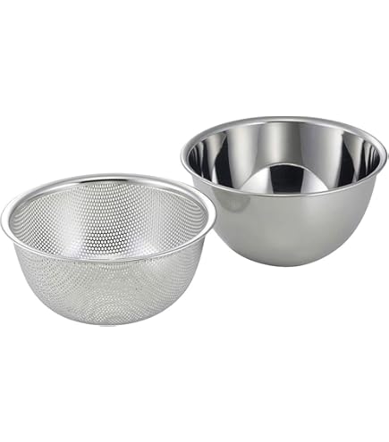 旅ザル14本セット 旅ザル14本セット Three Snow 新越ワークス/フタ付ざるボウル