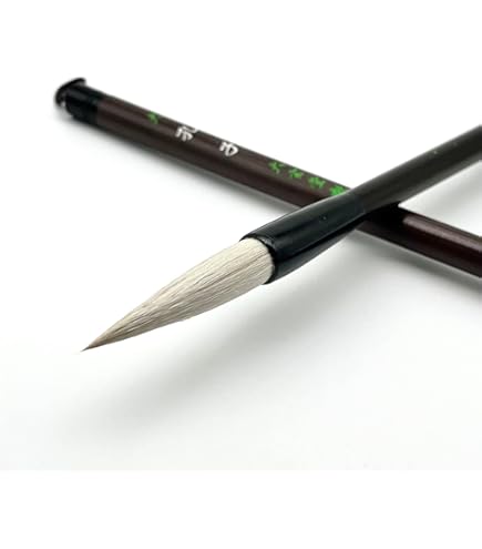 Amazon.co.jp: 大玄堂 仮名 条幅用 筆 「さわらび (小)」 羊毛 兼毫筆