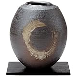 信楽焼 へちもん 花瓶 (黒板付) まる刷毛目 1-2603