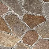 ジャワテッペイ 鉄平石 （ 乱形 石材 ）１ケース約0.4ｍ2入 ガーデニング 石材