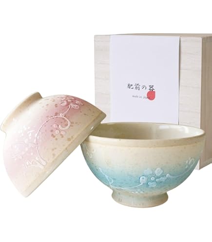 Amazon | 萩焼 服部天龍 夫婦茶碗 (ガラス釉) | 飯碗