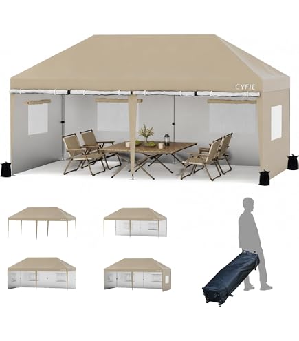Amazon | 折畳み ワンタッチ タープ テント UV3.0x3.0m【橙】/ HC ワンタッチタープテント 3.0x3.0m HC-A30UV