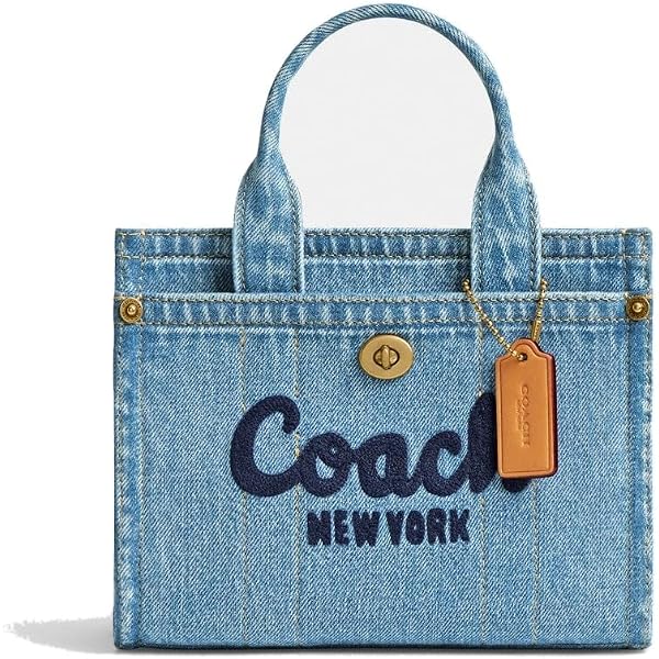 Amazon | COACH(コーチ) トートバッグ デニムトート 手提げバッグ ロゴ