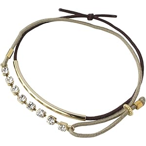 ノンパッチ 静電気抑制ブレスレット カーブ・ストーンチェーン ブラウン×グレー 静電気 放電 ブレスレット 静電気除去