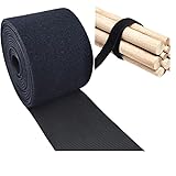 超強力 面ファスナー 両面テープ 幅10cm×長さ3m ブラック 結束バンド マジックテープ ケーブル 配線 コード 固定用 繰り返し使える 自由カット可能