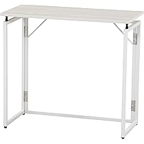 テーブル 折りたたみ オフィスデスク パソコンホワイト 幅80cm×奥行40cm 61czseiYnWL._AC_UL210_SR210,