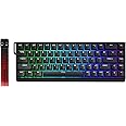 YUNZII x MADLIONS MAD68 HE Wired Magnetic Switch Mechanical Gaming Keyboard 60% Array Hall Effect Magnetic Switch Adjustable Working Point PBT Key Cap RGB Hot Swap 8K Hz Polling Rate (Black)