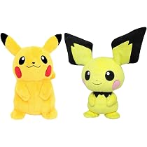 Amazon.co.jp: ポケットモンスター ピカチュウ&ピチュー ぬいぐるみ(S