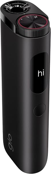 glo(グロー) ハイパー プロ Hyper Pro オブシディアン・ブラック 加熱式タバコ 電子タバコ ディスプレイ搭載 セッション回数 約20回 ブースト・モード搭載 - 1
