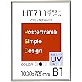 HT711ポスターフレーム B1 サイズ 表面UVカットシート【シルバー】