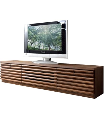 Amazon.co.jp: タンスのゲン テレビ台 幅150cm 完成品 天然木 スロー