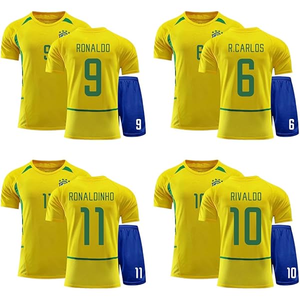 2002 WC ブラジル ロナウド ユニフォーム BNWT Ronaldo Brazil 2002 WORLD CUP Soccer Home Jersey Shirt BNWT M SKU