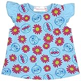 アスナロ（トップス 半袖tシャツ） アンパンマン Tシャツ フレンチスリーブ 女の子 ベビー プリント80 サックス