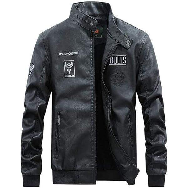 Amazon | LKOMARKET-ma-1 ma1 メンズ 皮じゃん 本革 皮ジャン gジャン