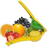 Lemon Lime Orange Juice Squeezer Manual Citrus Press - Premium Stainless Steel Mexican Elbow – Easy to Use, Bonus Recipe Guid