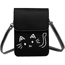 ハンドメイド　猫耳　しっぽ付き　スマホ　リュック型ショルダーポーチ　黒猫　ネコ ハンドメイド 猫耳 しっぽ付き スマホ リュック型ショルダー