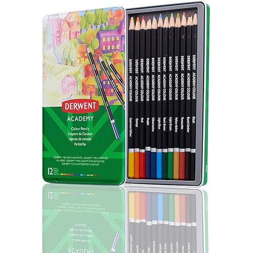 Derwent Academy Colour Pencil Tin 12