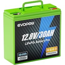 Amazon.co.jp: リン酸鉄リチウムイオンバッテリー 12.8V 30Ah 384Wh