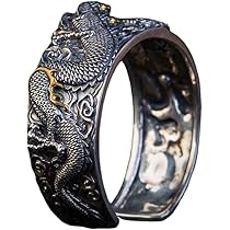 \(//∇//)\こりゃあ〜印台リングより凄すぎる…指を覆尽す白銀の巨大龍の指輪 61d2KTRV7tL._AC_UL210_SR210,