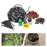 JOYOOO 25M Hose Mangueira 30 Drippers Automatic Plant Garden Watering Kit Gardening Drip Watering Ir