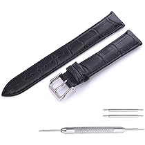 1459#18mm-16mmブラック★本物クロコダイル腕時計用ベルト 1459#18mm-16mmブラック☆本物クロコダイル腕時計用ベルト