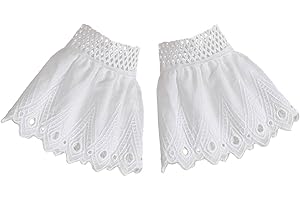 繊細な取り外し可能な袖袖口白人女性のレースの結婚式のフラウンスフリルペアリストウォーマーフリルセーター用