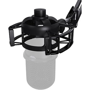 ＊ショックマウント マイク 金属製 ブラック Amazon | Auphonix ショックマウント Blue Yeti and Snowball