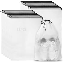 Amazon.co.jp｜GeeRic 12枚セット 巾着袋 旅行用シューズバッグ 40cm x