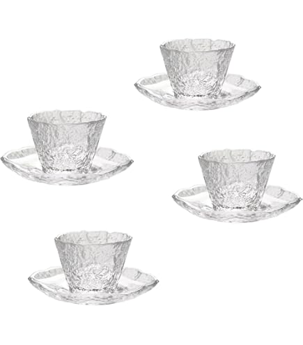 Amazon.co.jp: たち吉 冷茶碗 冷茶グラス 茶托 5客セッ卜