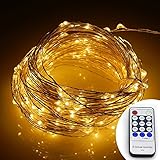 ER CHEN(TM) 66ft Led String Lights,200 Led Starry Lights on 20M Silver Coating Copper Wire String Li