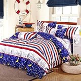 uxcell? City Night Duvet Cover Pillowcase Quilt Cover Bedding Set Queen [並行輸入品]
