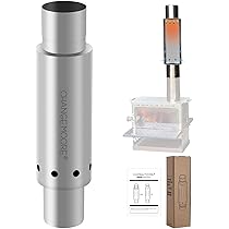 Amazon.co.jp: CHANGE MOORE 煙突 二次燃焼機能搭載 煙が少ない 火力