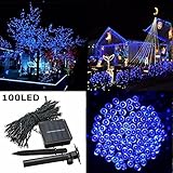 SOLMORE Solar Powered LED String Light, Ambiance Lighting, 100 LED Starry Solar Fairy String Lights 