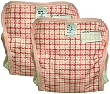 村信 2枚組 チェック柄 おむつカバー お名前スペース付 80cm ピンク JF217B 日本製