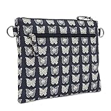 Pink Lining Mum On The Run Cream Butterflies Changing Bags (Navy) by Pink Lining